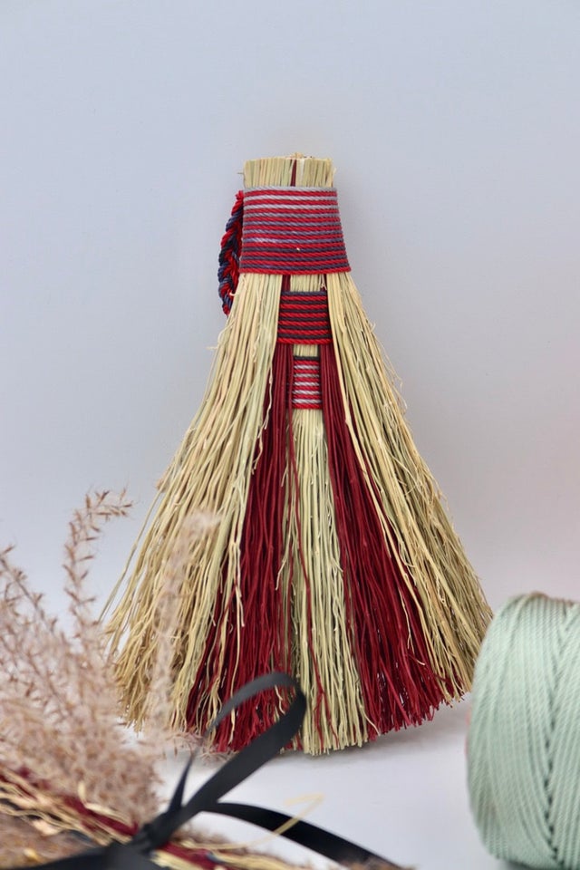 Small Whisk Brooms branded goat